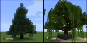 Мод Dynamic Trees 1.19.2, 1.18.2, 1.16.5, 1.12.2, 1.7.10 (реалистичные деревья)
