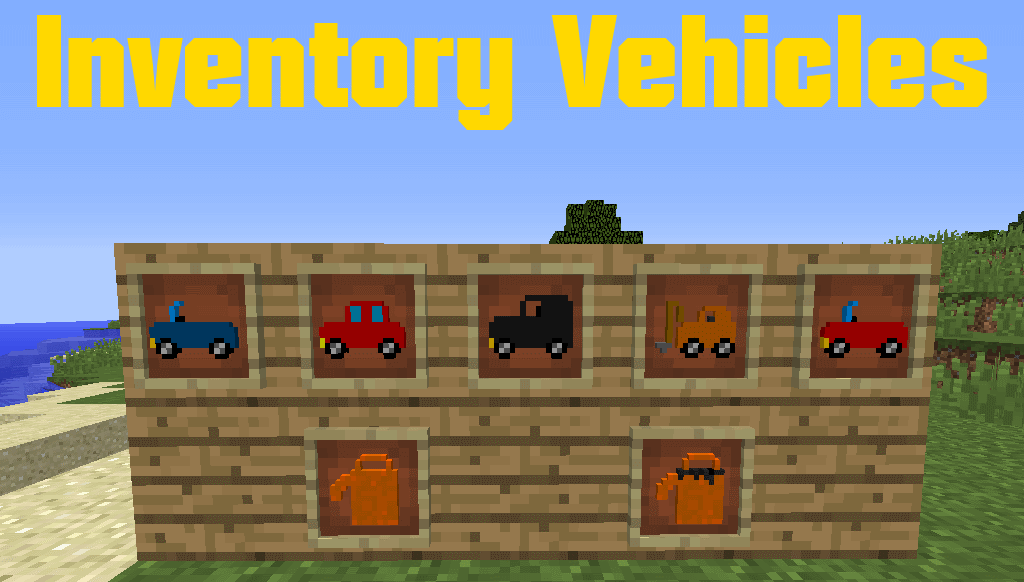 Мод на микромашинки - Inventory Vehicles для minecraft 1.12.2