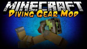 Мод на подводный костюм - Simple Diving Gear для minecraft 1.16.1, 1.15.2, 1.14.4, 1.12.2