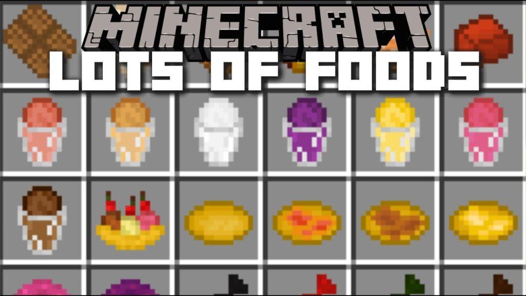 Много новой еды - мод Lots of Food для minecraft 1.10.2 1.9.4 1.8.9 1.7.10 1.7.2 1.6.4 1.5.2