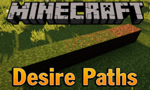 Мод на тропинки - desire paths для minecraft 1.12.2