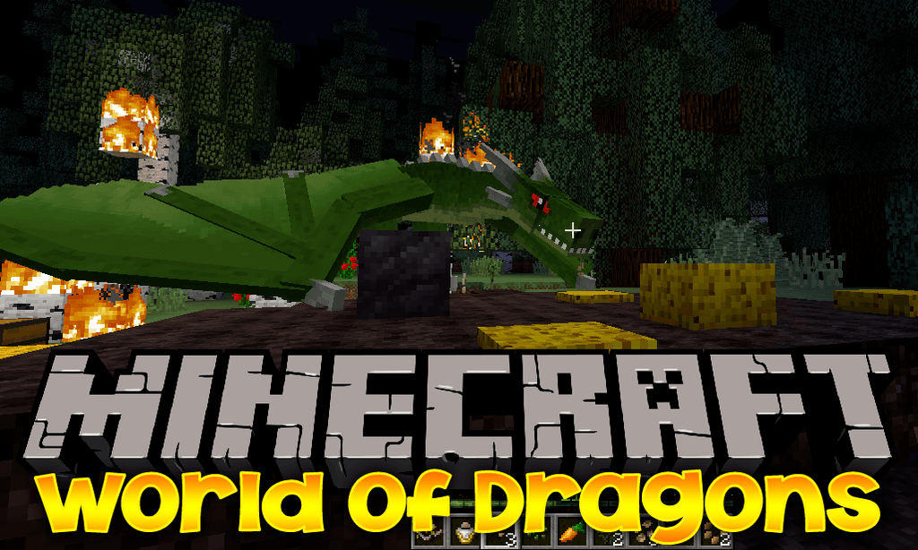 Мир драконов - мод World of Dragons для minecraft 1.12.2