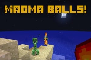 Мод на лавовые снежки Magma Balls! для minecraft 1.14.4