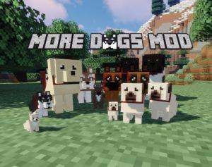 Мод на собак - More Dogs для minecraft 1.15.2, 1.14.4