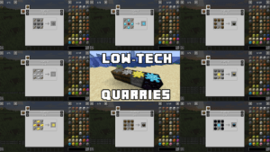 Мод Low-Tech Quarries для майнкрафт 1.15.2