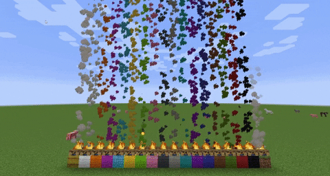 Мод Colorful Campfire Smoke для майнкрафт 1.16, 1.15.1, 1.14.4