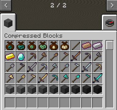 Мод The Compressed Blocks 1.16.5, 1.15.2, 1.12.2