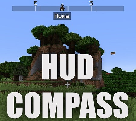 Мод Hud Compass 1.16.5 (новый вид компаса)