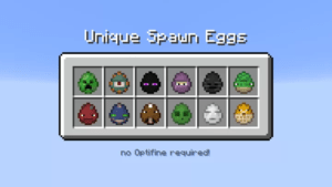 Ресурспак Unique Spawn Eggs 1.16.4, 1.15.2, 1.14.4