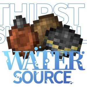 Мод Water Source 1.16.5, 1.15.2 (жажда и вода)