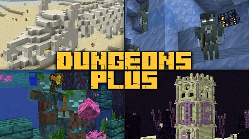 Мод Dungeons Plus 1.16.5, 1.15.2, 1.14.4 (новые данжи)