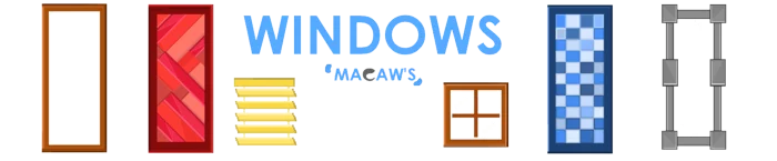 Мод на окна - Macaw's Windows 1.20.2, 1.19.4, 1.18.2, 1.17.1, 1.16.5, 1.15.2, 1.12.2