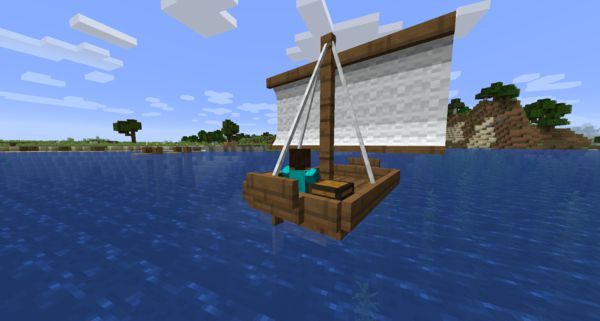 Мод Small Ships для Майнкрафт 1.16.5
