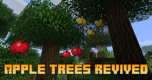 Мод Apple Trees Revived для Майнкрафт 1.19.4, 1.18.2, 1.16.5