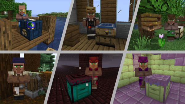 Мод More Villagers 1.20.1, 1.19.3, 1.18.2, 1.17.1, 1.16.5