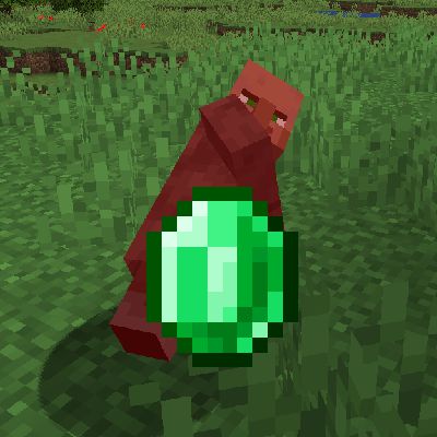 Мод Villagers Drop Emeralds on Death 1.16.5