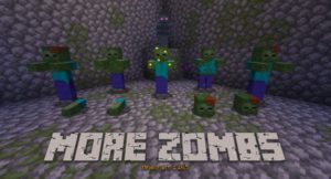 Мод More Zombs 1.16.5 (новые виды зомби)