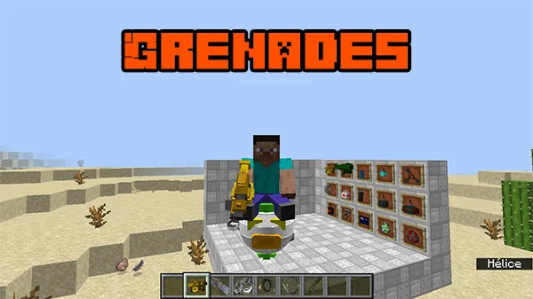 Мод Grenades для Майнкрафт 1.16.5