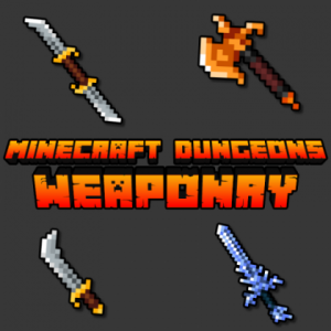 MC Dungeons Weaponry — новые виды оружия