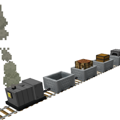 Xannosz's Better Minecarts - локомотивы для железнодорожной дороги