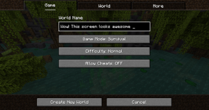 Panorama Screens: улучшенный интерфейс в Minecraft