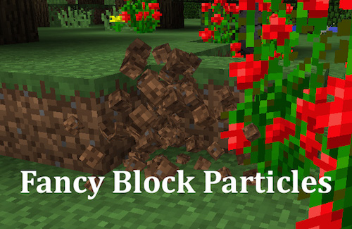 Fancy Block Particles: объемная и настраиваемая анимация частиц